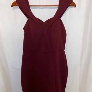 Girls (juniors) Burgundy colored formal dress, size 13